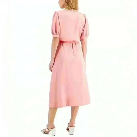 DONNAKARAN Women's Puff-Sleeve High-Low Dress - Picture 2 of 16